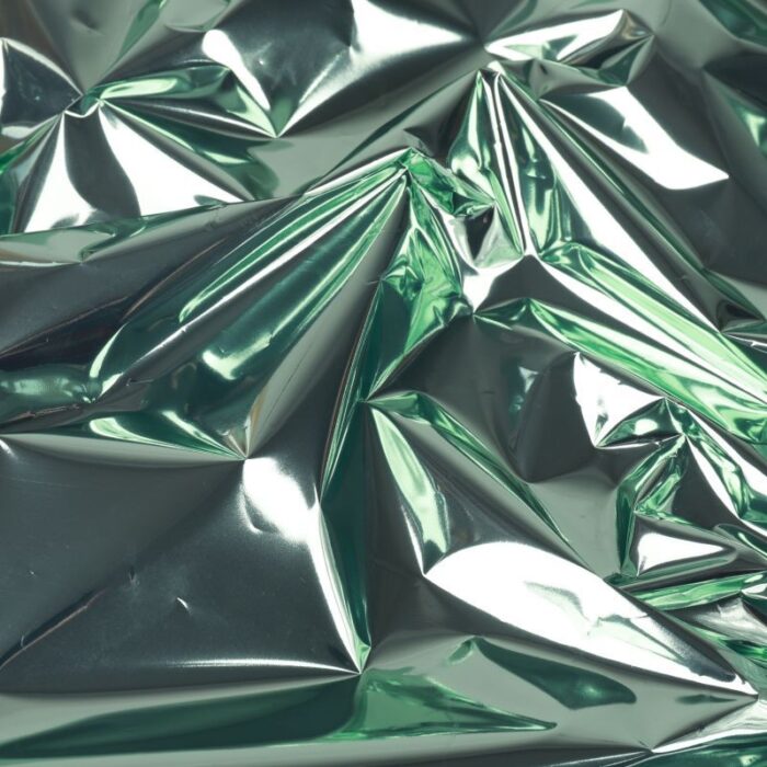 Thickened Fluorescent Mirror Bouquet Wrapping Paper green
