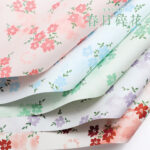 Spring Floral Print Wrapping Paper color informaction