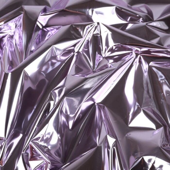 Thickened Fluorescent Mirror Bouquet Wrapping Paper purple