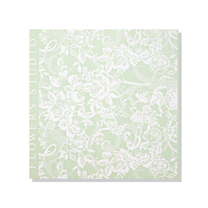 Lace Flower Wrapping Paper green