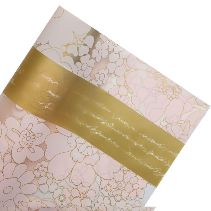Garden Life floral Wrapping Paper pink