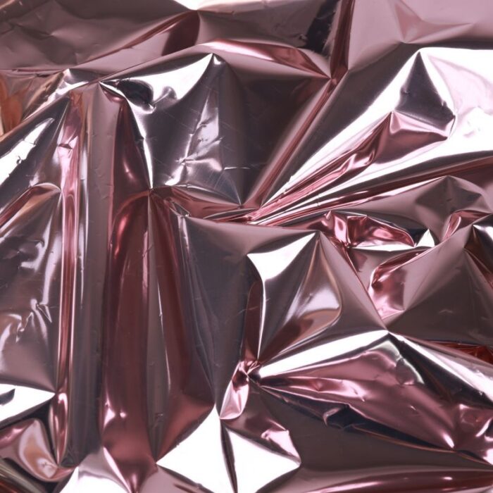 Thickened Fluorescent Mirror Bouquet Wrapping Paper pink