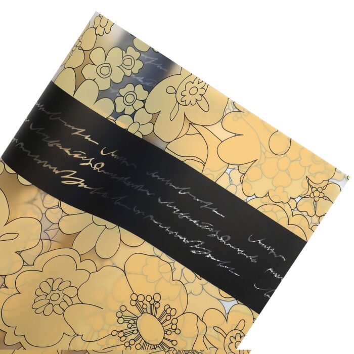 Garden Life floral Wrapping Paper yellow