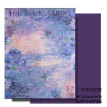 Dream Garden Flower Wrapping Paper purple