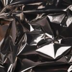 Thickened Fluorescent Mirror Bouquet Wrapping Paper black