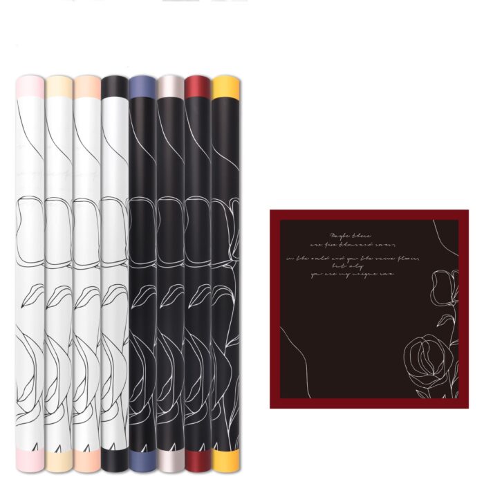 INS Style Floral Wrapping Paper Product display
