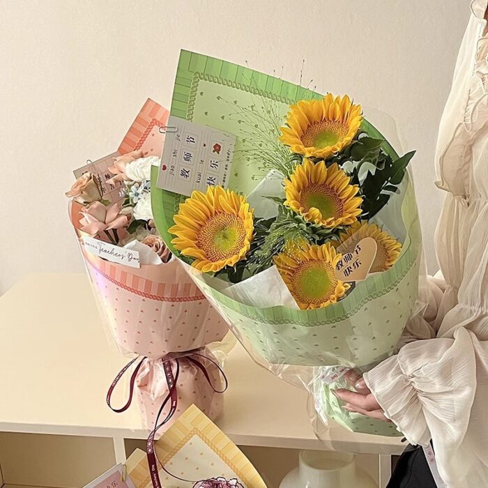 Princess Dress Flower Wrapping Paper for flower