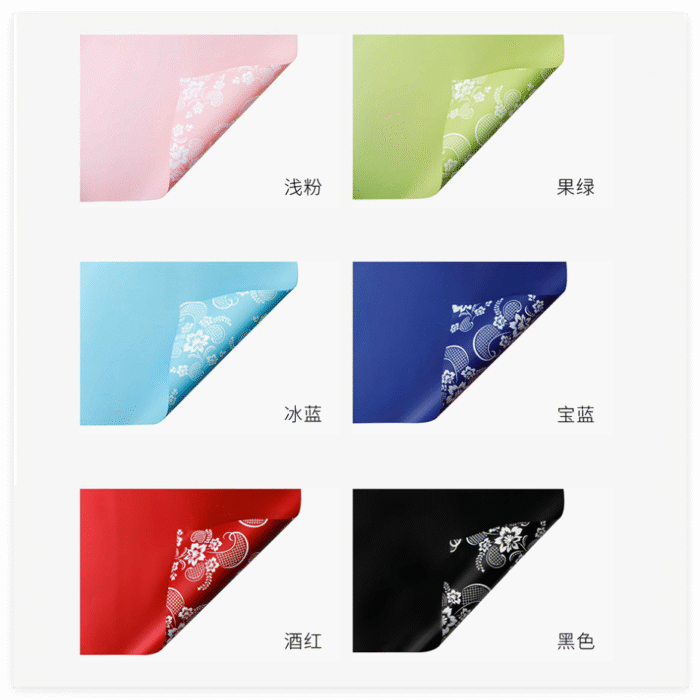 Memories Flower Wrapping Paper color informaction