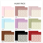 Heart to Heart Flower Wrapping Paper color information