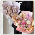 Swan Flower Wrapping Paper for bouquet
