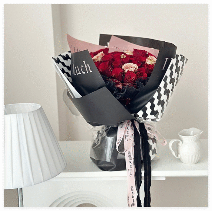 Romantic Rose Wrapping Paper for bouquet