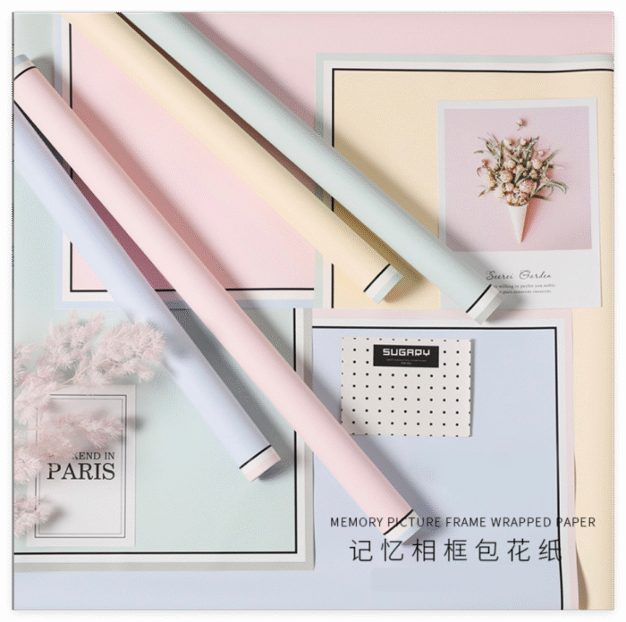 Memory Frame Flower Wrapping color for gifts and bouquet