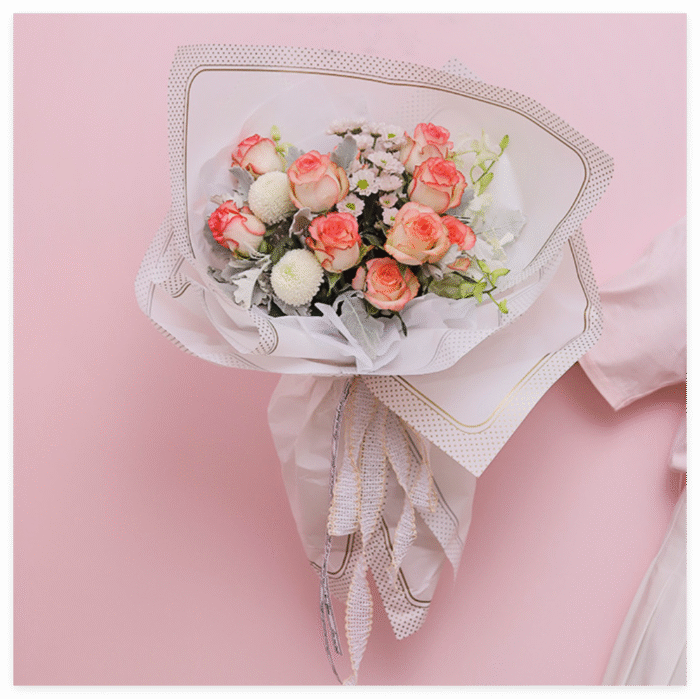 Love Magic Flower Wrapping Paper for bouquet