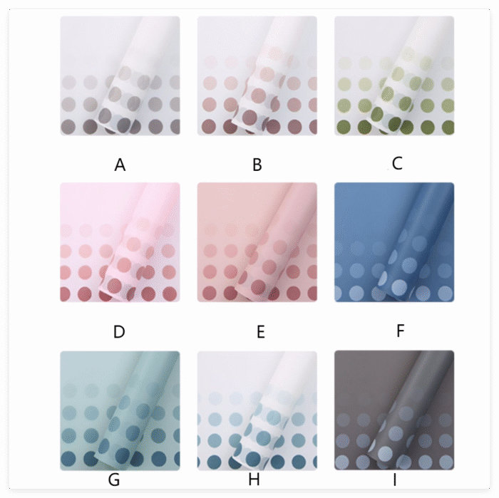 Donut Bouquet Wrapping Paper color informaction
