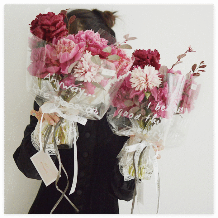 English Cellophane Paper Wrapping bouquet
