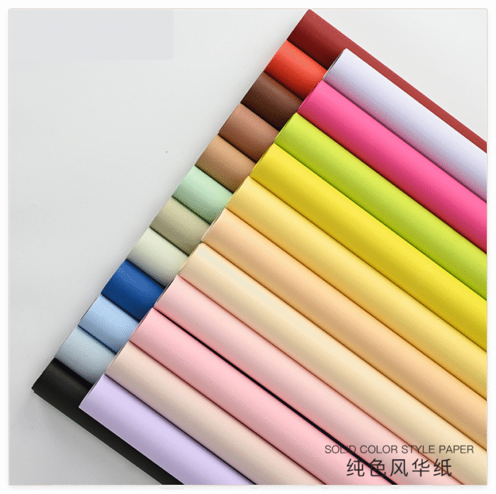 Monochrome Rose Bouquet Paper information