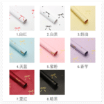 Heart Knot Bouquet Wrapping Paper color informaction