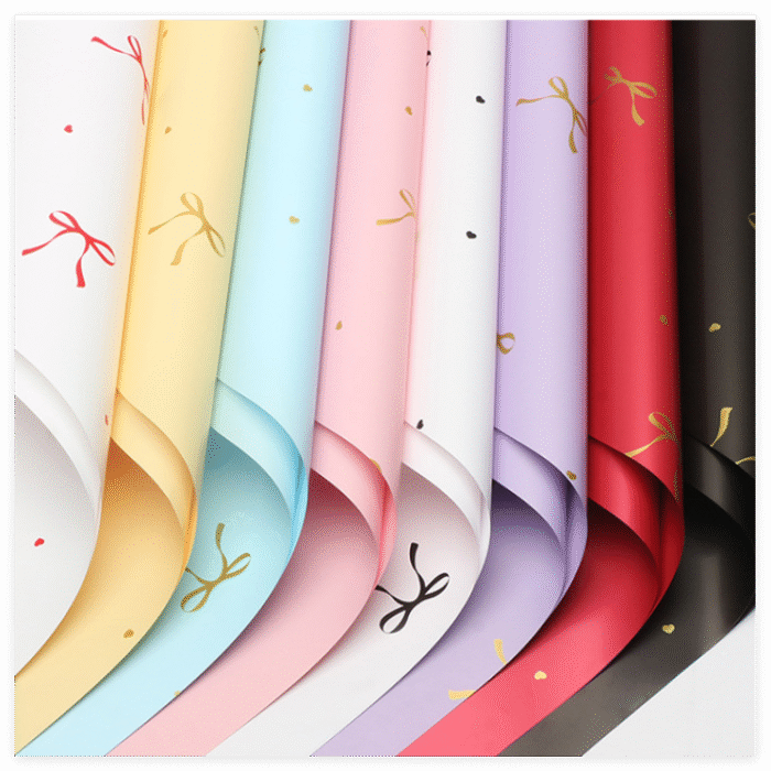 Heart Knot Bouquet Wrapping Paper wedding