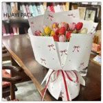 Heart Knot paper wrapping Bouquet