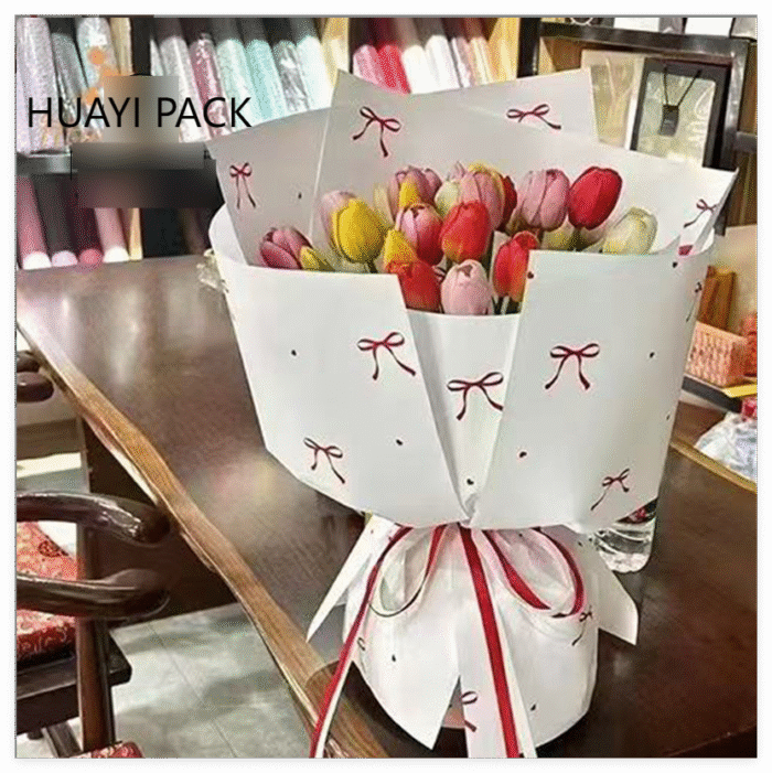 Heart Knot paper wrapping Bouquet