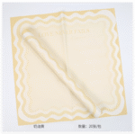 Macarons Floral Wrapping Paper cream yellow