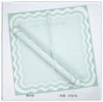 Macarons Floral Wrapping Paper lemon green