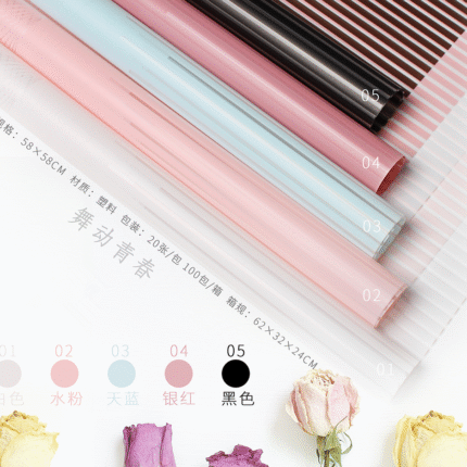 Love Line Flower Wrapping Paper Product display