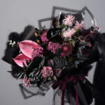 Lace-Edged Cellophane Flower Wrapping Paper wrap for wedding bouquet