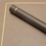 Glod Edge Simple Flower Wrapping Paper brown