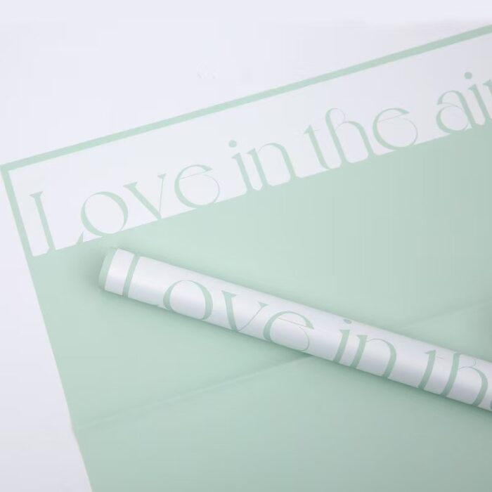 Love Atmosphere Floral Wrapping Paper green