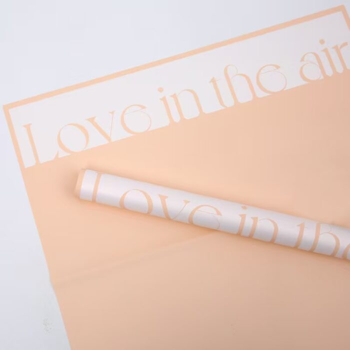Love Atmosphere Floral Wrapping Paper champagne