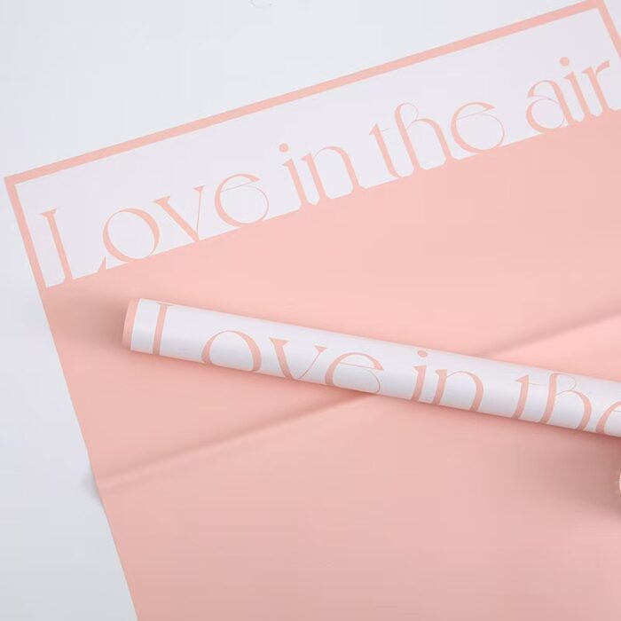 Love Atmosphere Floral Wrapping Paper pink