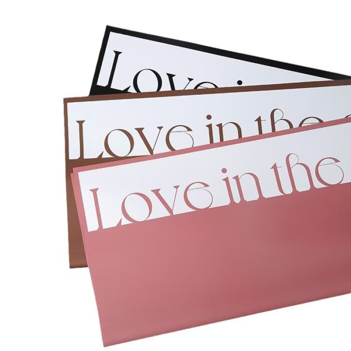 Love Atmosphere Floral Wrapping Paper for florist packaging