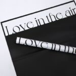 Love Atmosphere Floral Wrapping Paper black