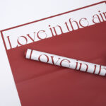 Love Atmosphere Floral Wrapping Paper red