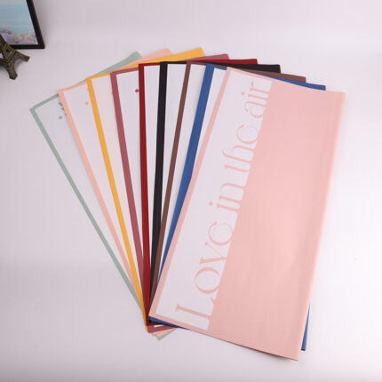 Love Atmosphere Floral Wrapping Paper for weddings and events