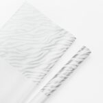 Zebra Stripes Floral Wrapping Paper white Stripes