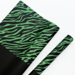 Zebra Stripes Floral Wrapping Paper black