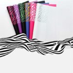 Zebra Stripes Floral Wrapping Paper perfect for weddings and events