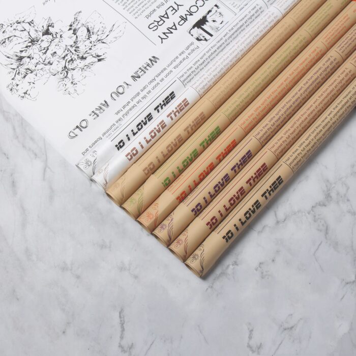 Cartier News Floral Wrapping Paper for gifts and flowers