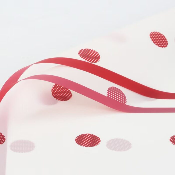 Miss You Flower Wrapping Paper whtie red pot
