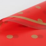 Miss You Flower Wrapping Paper red