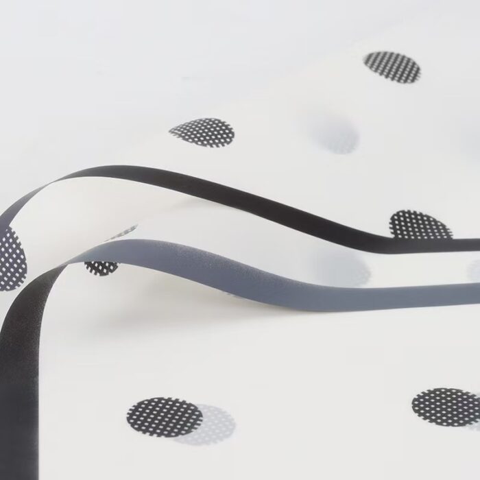 Miss You Flower Wrapping Paper white black