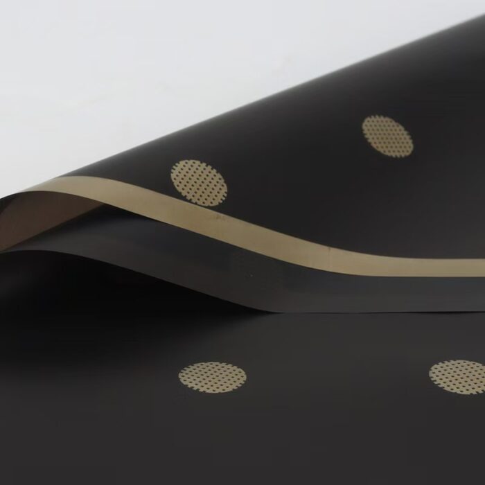 Miss You Flower Wrapping Paper black