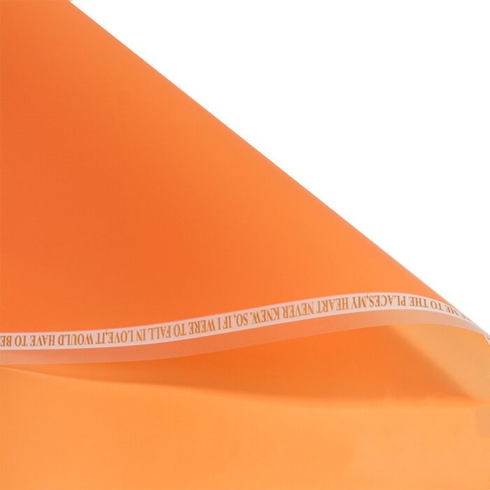 Phantom Magic Edge Floral Wrapping Paper orange