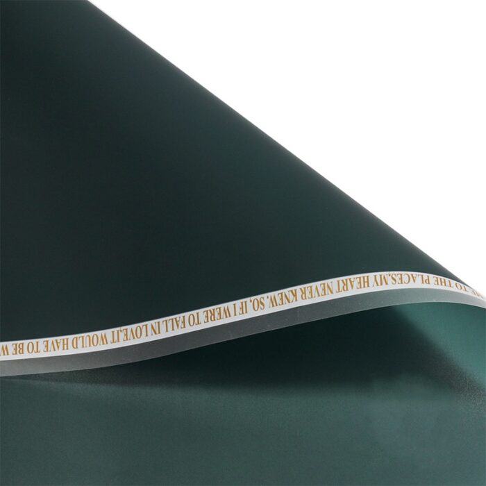Phantom Magic Edge Floral Wrapping Paper deep green