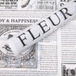 English DIY Floral Crafts Wrapping Paper white