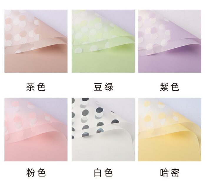 Summer Bubbles Bouquet Wrapping Paper color information
