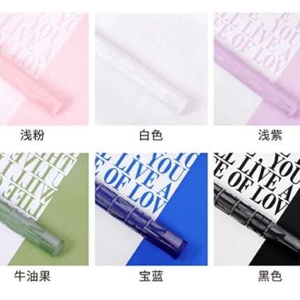 Big Letter Floral Wrapping Paper color information
