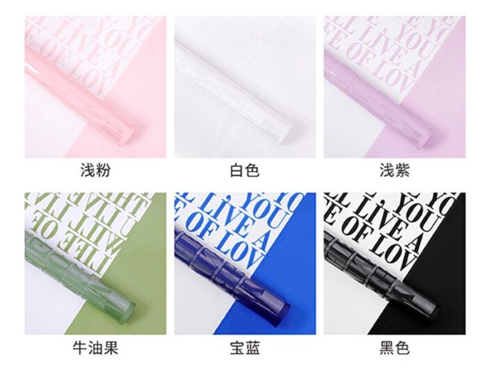 Big Letter Floral Wrapping Paper color information